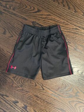 Under Armour Black Shorts with Red Trim